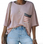 American flag pocket tee - comes in multiple colors