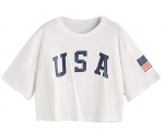 USA crop tee - comes in multiple colors