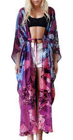 this print is STUNNING! Amazon swim cover up
